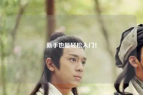 新手也能轻松入门！