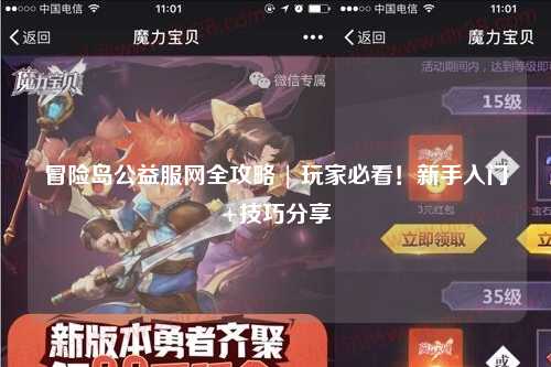 冒险岛公益服网全攻略 | 玩家必看!新手入门+技巧分享