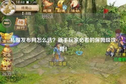 私服发布网怎么选?新手玩家必看的保姆级攻略!